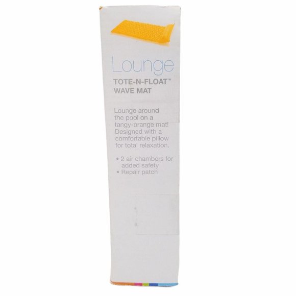 Intex Lounge Tote N Float Wave Mat Orange 90 x 34 - Picture 4 of 6